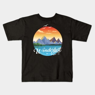 Adventure Wanderlust love Explore the world travel lover summer vacation Kids T-Shirt